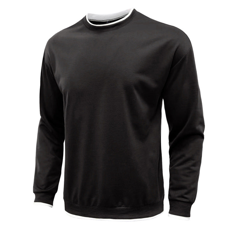 Herrens casual långärmad sweatshirt med strukturerad design Mirla-Eva Jonsson