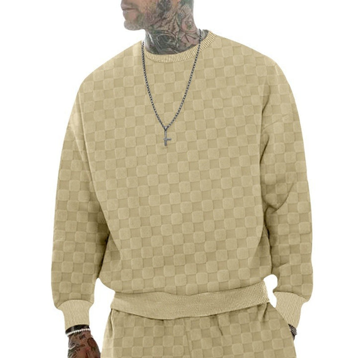 Herrens casual oversized sweatshirt med strukturerad design Eva Jonsson-Eva Jonsson