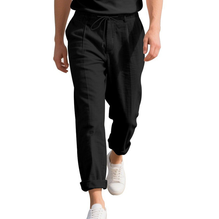 Herrens casual sommarbyxor med elastisk midja och andningsbart material Eva Jonsson-Eva Jonsson