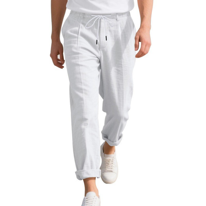 Herrens casual sommarbyxor med elastisk midja och andningsbart material Mirla-Eva Jonsson