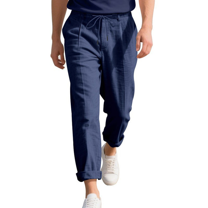 Herrens casual sommarbyxor med elastisk midja och andningsbart material Mirla-Eva Jonsson