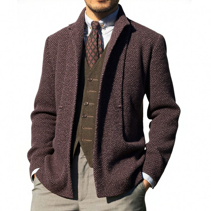 Herrens elegant cardigan med modern passform och praktiska fickor Eva Jonsson-Eva Jonsson