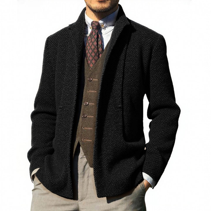 Herrens elegant cardigan med modern passform och praktiska fickor Eva Jonsson-Eva Jonsson