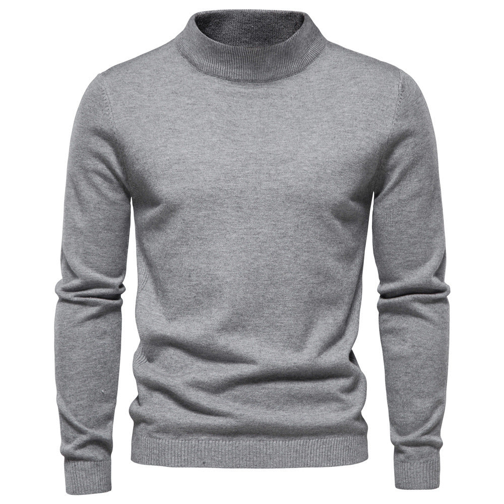 Herrens elegant rullkragepullover i fin ull Mirla-Eva Jonsson