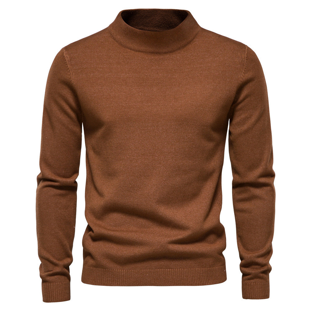 Herrens elegant rullkragepullover i fin ull Mirla-Eva Jonsson