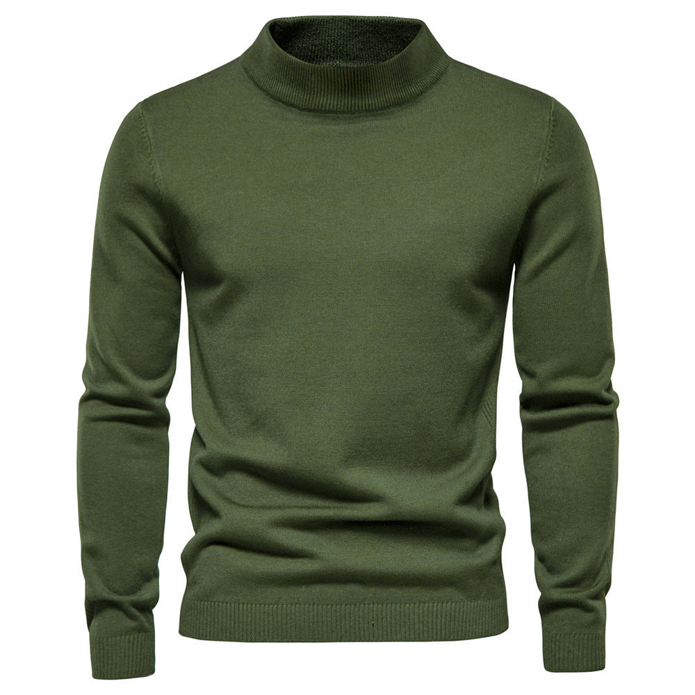 Herrens elegant rullkragepullover i fin ull Mirla-Eva Jonsson