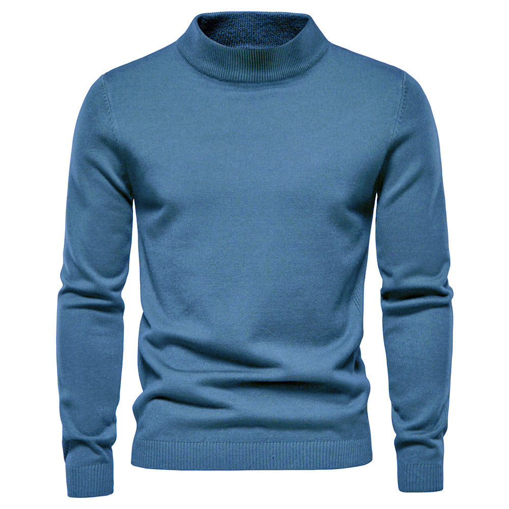 Herrens elegant rullkragepullover i fin ull Mirla-Eva Jonsson