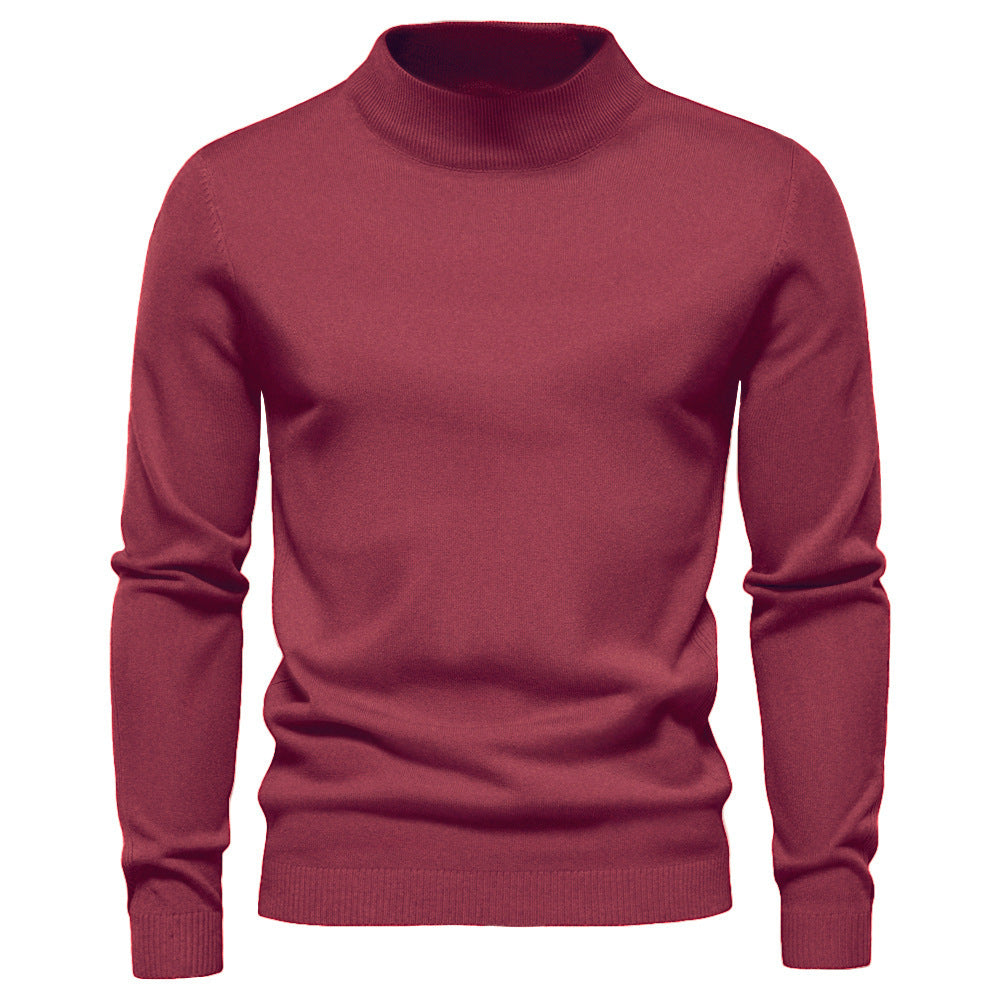 Herrens elegant rullkragepullover i fin ull Mirla-Eva Jonsson