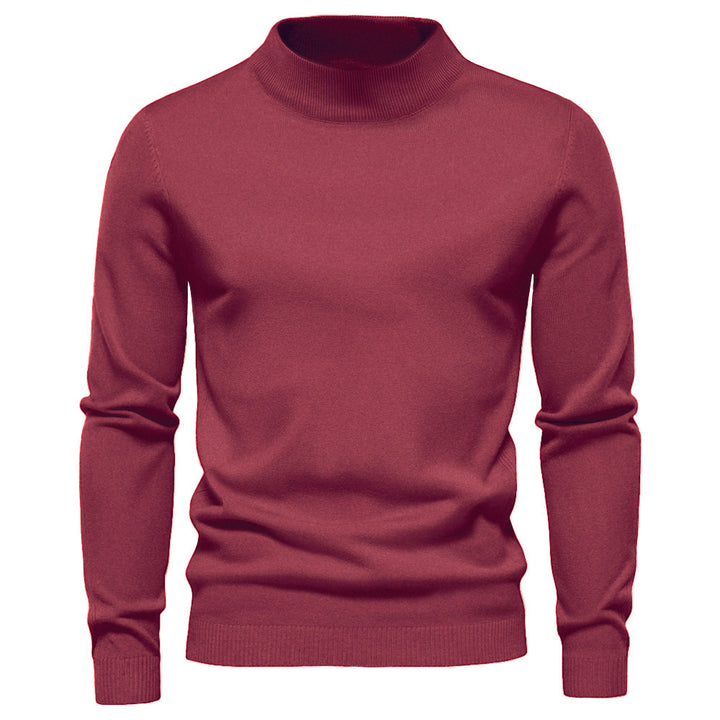 Herrens elegant rullkragepullover i fin ull Mirla-Eva Jonsson