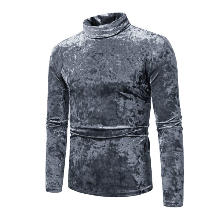Herrens elegant rullkragepullover i sammet Eva Jonsson-Eva Jonsson