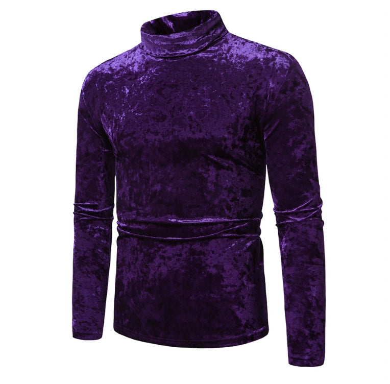 Herrens elegant rullkragepullover i sammet Eva Jonsson-Eva Jonsson