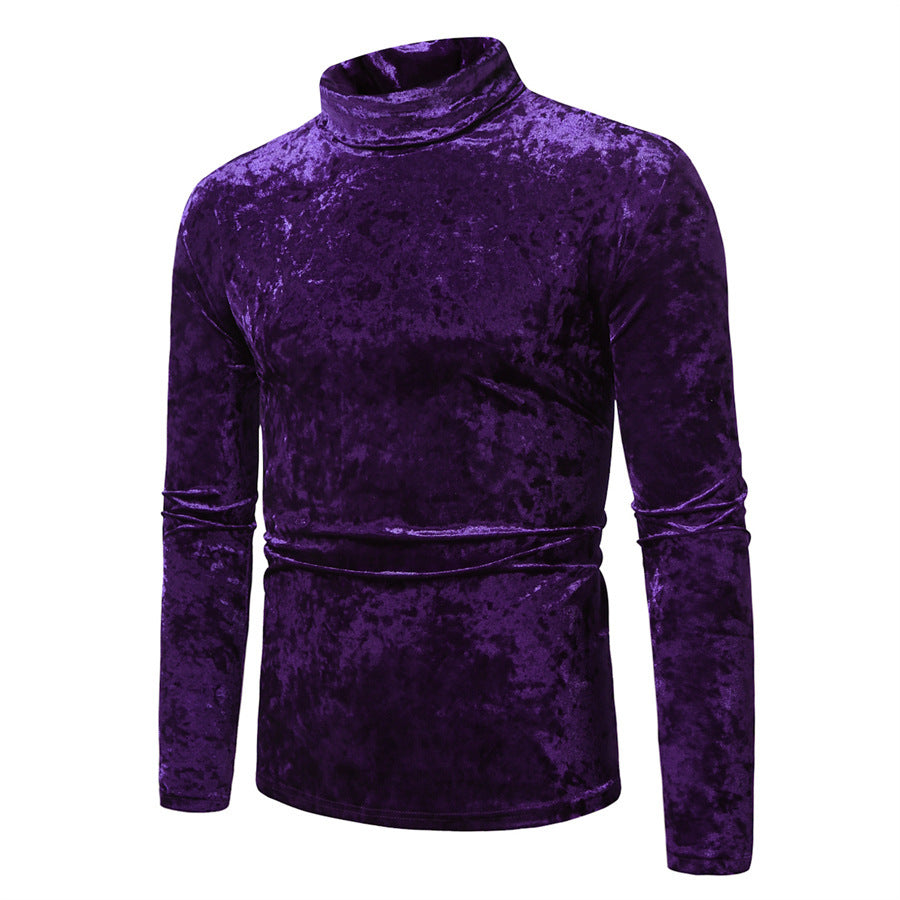 Herrens elegant rullkragepullover i sammet Eva Jonsson-Eva Jonsson