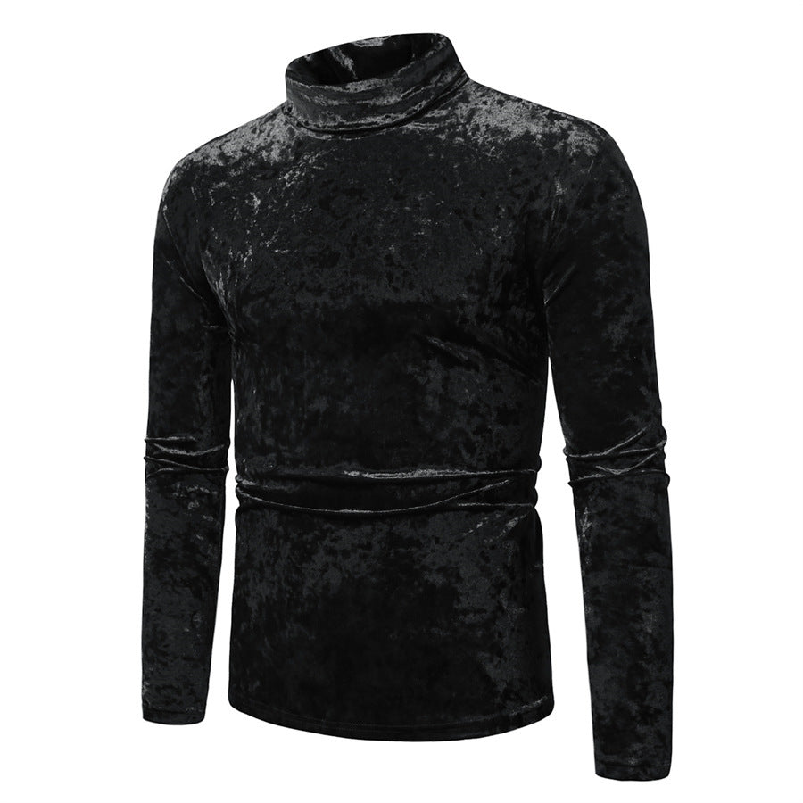 Herrens elegant rullkragepullover i sammet Eva Jonsson-Eva Jonsson