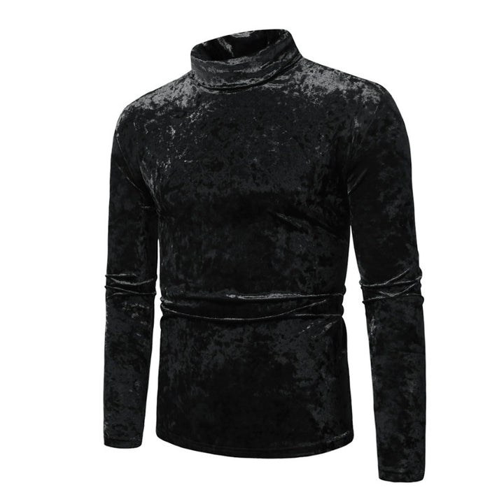 Herrens elegant rullkragepullover i sammet Eva Jonsson-Eva Jonsson