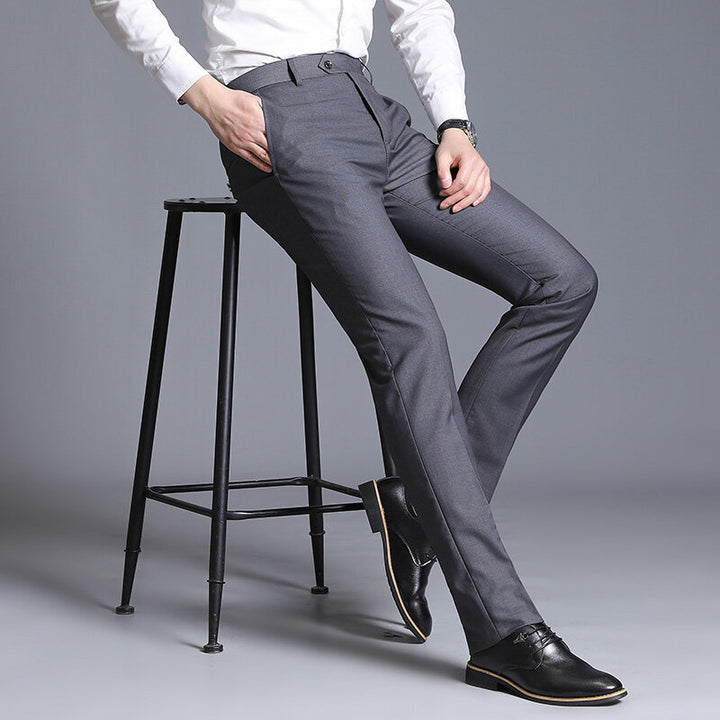 Herrens eleganta Slim-Fit kostymbyxor Mirla-Eva Jonsson