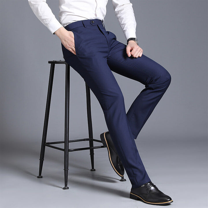 Herrens eleganta Slim-Fit kostymbyxor Mirla-Eva Jonsson