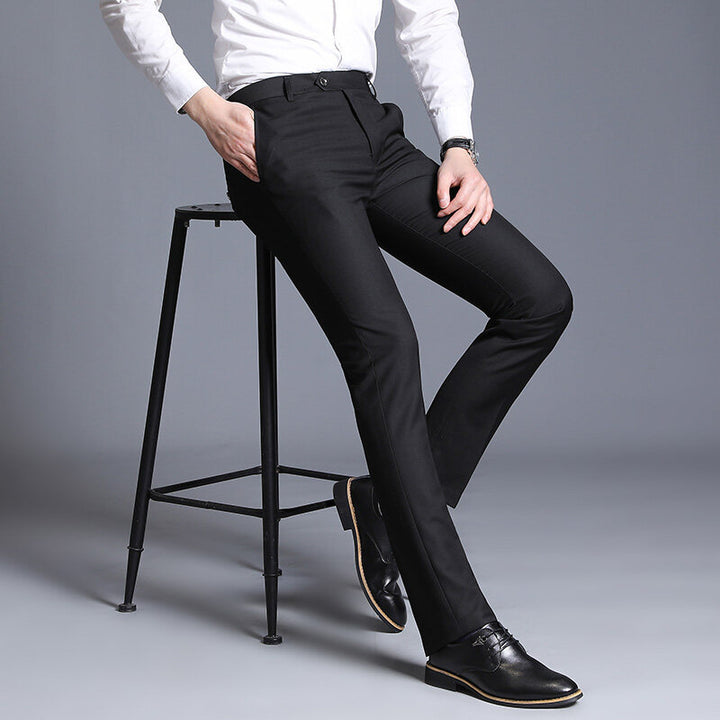 Herrens eleganta Slim-Fit kostymbyxor Mirla-Eva Jonsson