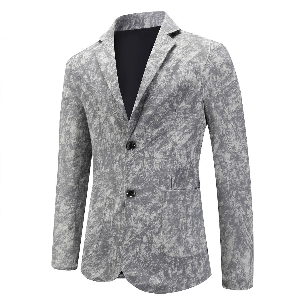 Herrens fashionabel struktur blazer med subtila grafiska mönster Mirla-Eva Jonsson