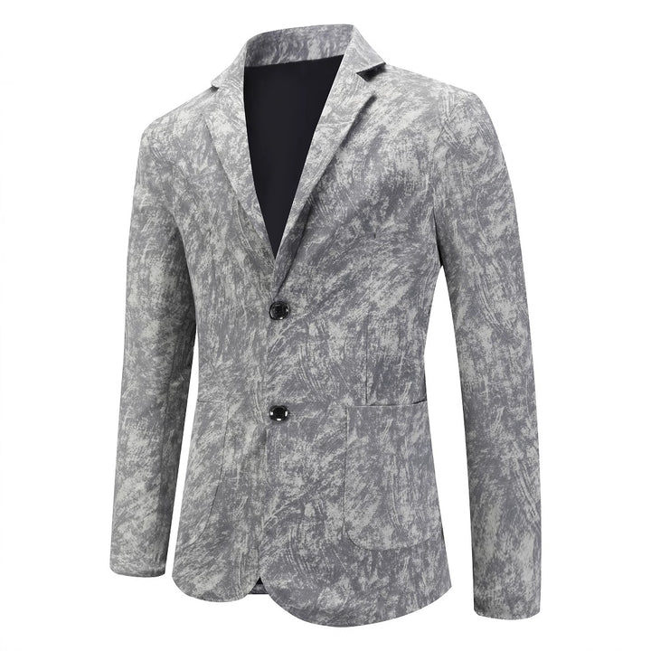 Herrens fashionabel struktur blazer med subtila grafiska mönster Mirla-Eva Jonsson