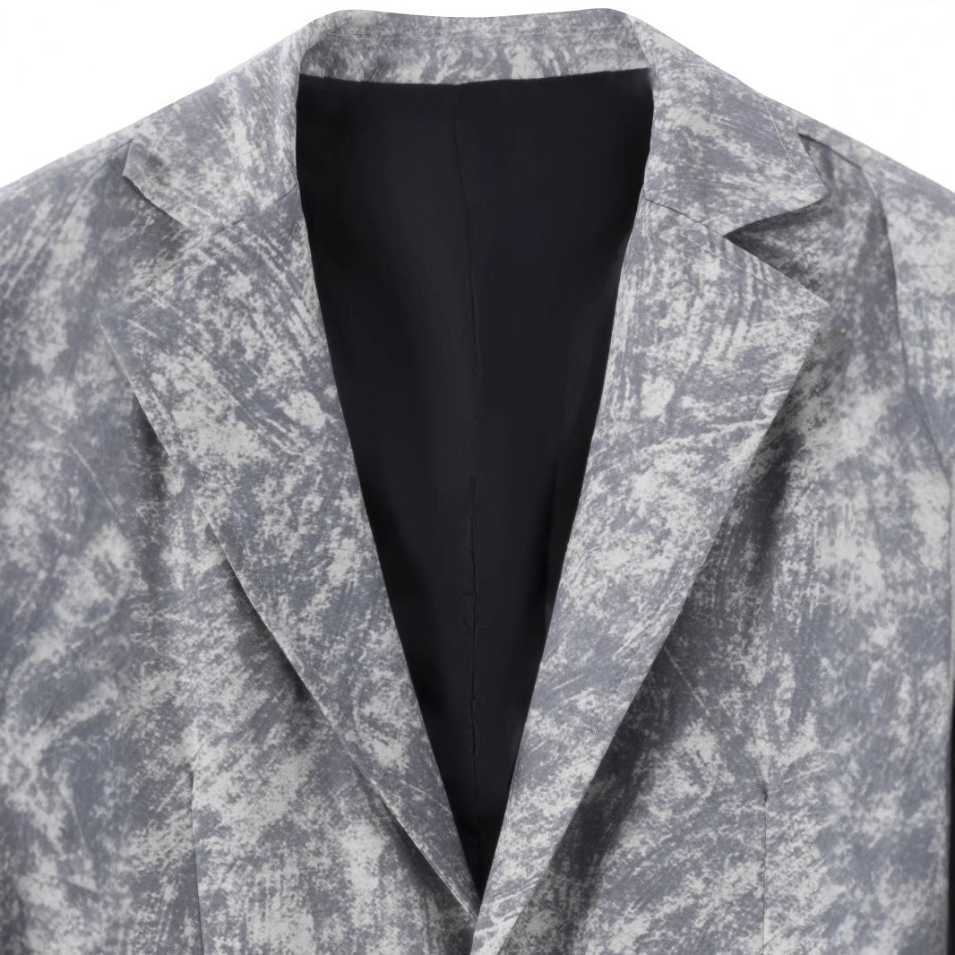 Herrens fashionabel struktur blazer med subtila grafiska mönster Mirla-Eva Jonsson