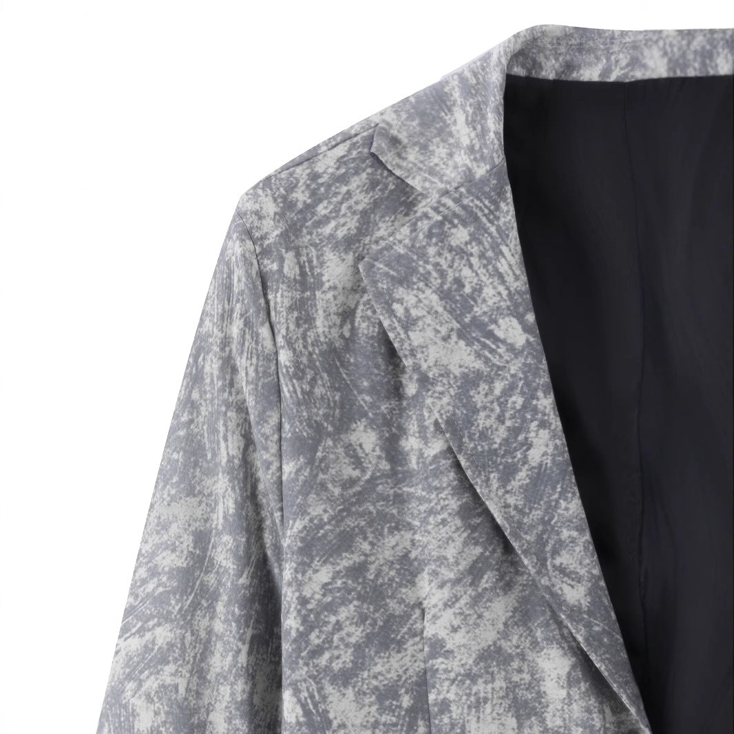 Herrens fashionabel struktur blazer med subtila grafiska mönster Mirla-Eva Jonsson