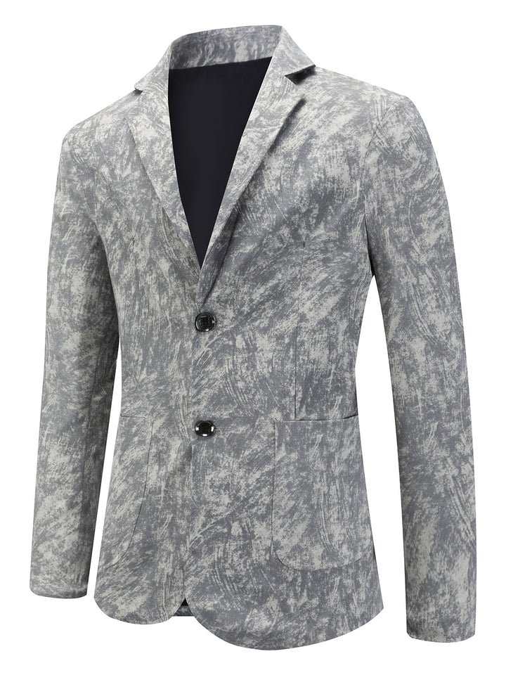Herrens fashionabel struktur blazer med subtila grafiska mönster Mirla-Eva Jonsson