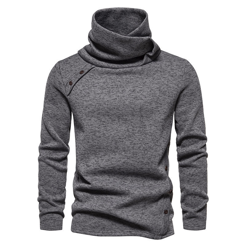 Herrens fashionabla rullkragepullover med unikt design Mirla-Eva Jonsson