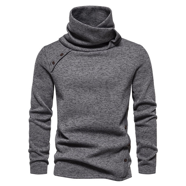 Herrens fashionabla rullkragepullover med unikt design Mirla-Eva Jonsson
