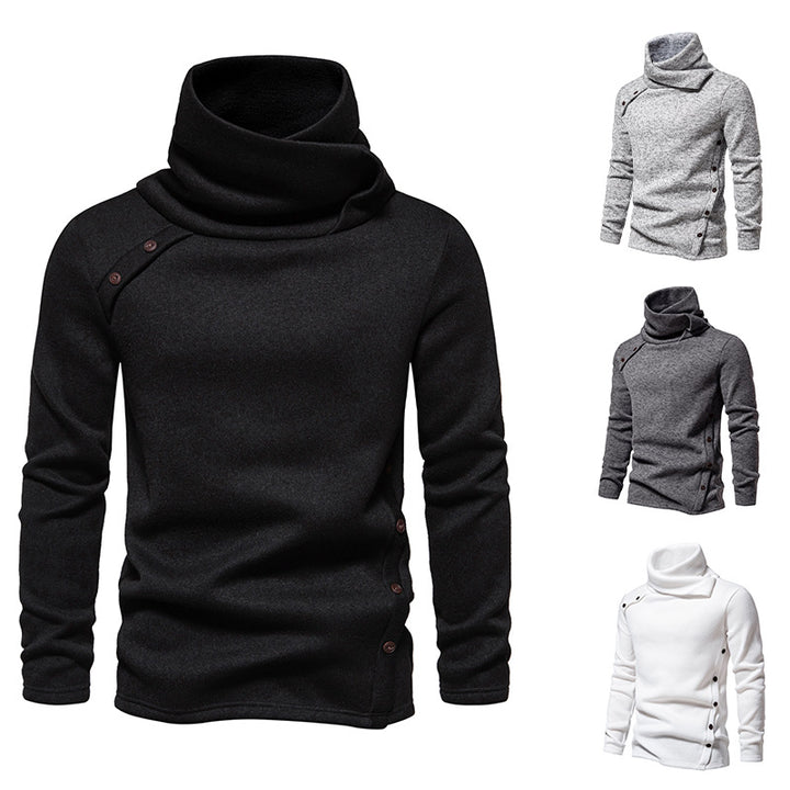 Herrens fashionabla rullkragepullover med unikt design Mirla-Eva Jonsson