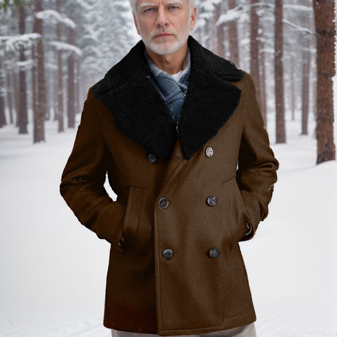 Herrens fashionable Duffle jacket with soft collar and practical pockets Mirla-Eva Jonsson