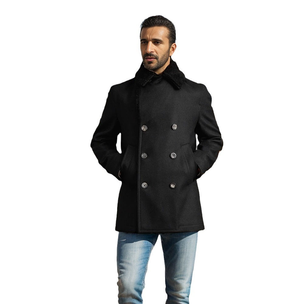 Herrens fashionable Duffle jacket with soft collar and practical pockets Mirla-Eva Jonsson