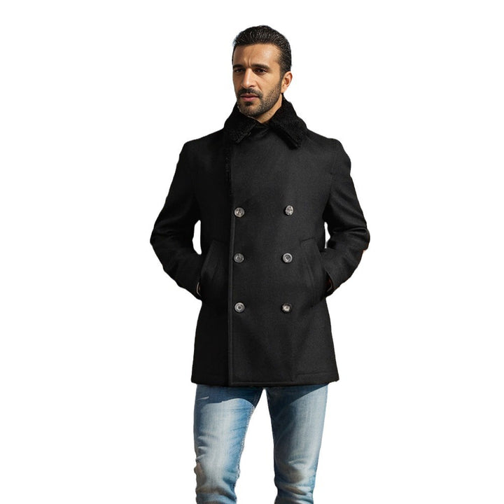 Herrens fashionable Duffle jacket with soft collar and practical pockets Mirla-Eva Jonsson
