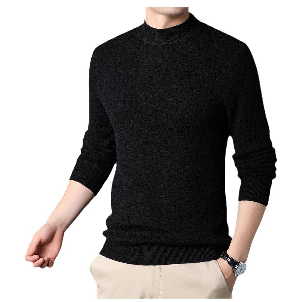 Herrens finstickad tröja med rullkrage och mjuka material Eva Jonsson-Eva Jonsson