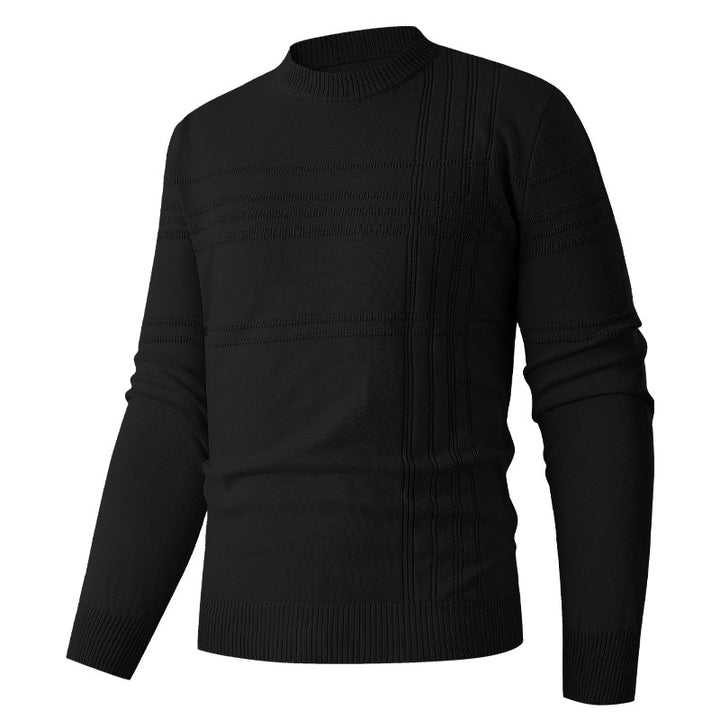 Herrens finstrickad tröja med strukturerad design Mirla-Eva Jonsson