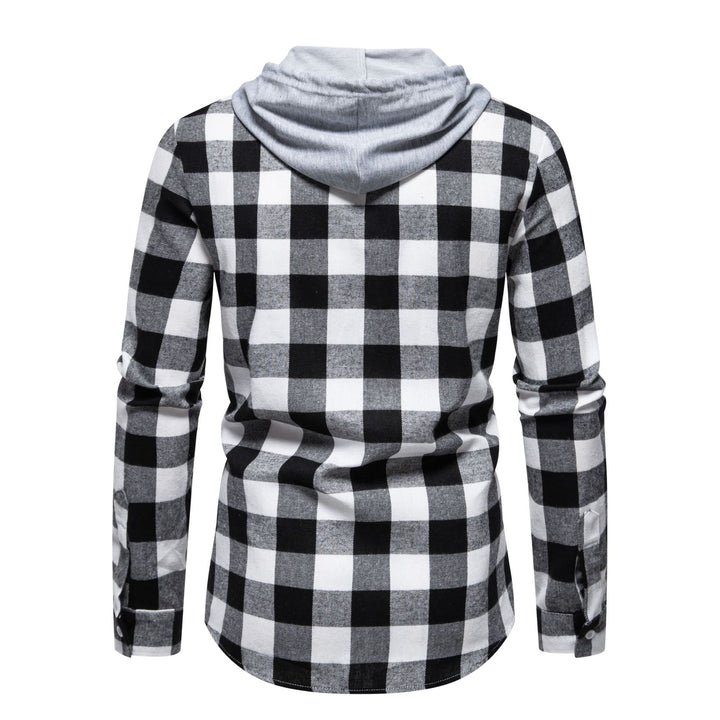 Herrens flanellskjortor med integrerad huva-design och avslappnad look Mirla-Eva Jonsson