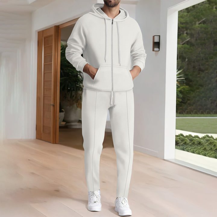 Herrens fritidströja och joggingbyxor set med modern design Mirla-Eva Jonsson