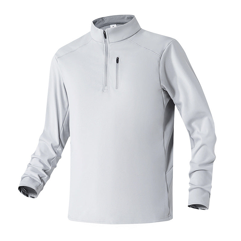 Herrens funktionspullover med halv dragkedja och andningsbart material Mirla-Eva Jonsson