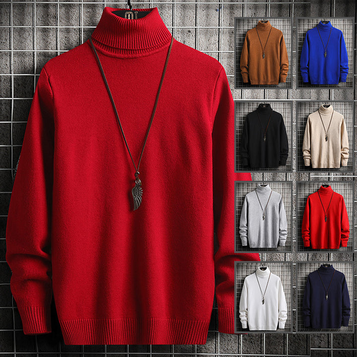 Herrens lässig Rollkragenpullover aus hochwertiger Wolle Mirla-Eva Jonsson