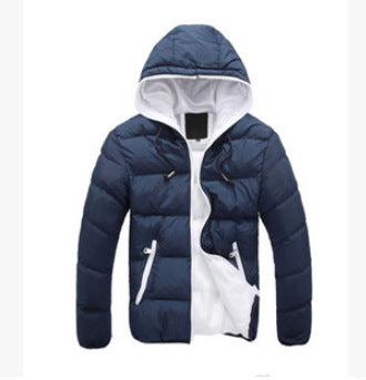 Herrens lätt vadderad quiltjacka med huva och sidfickor med dragkedja Eva Jonsson-Eva Jonsson