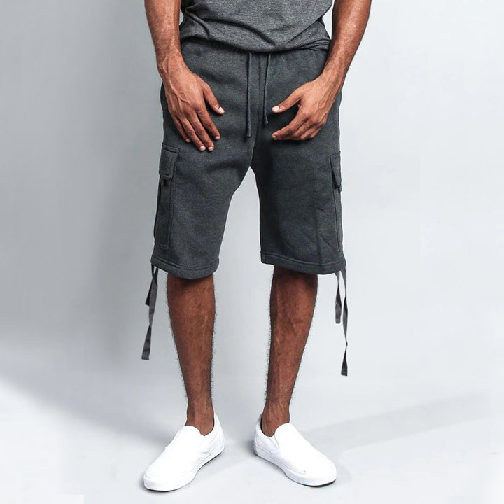 Herrens mode Cargo-shorts med praktiska fickor och justerbar snörning Mirla-Eva Jonsson