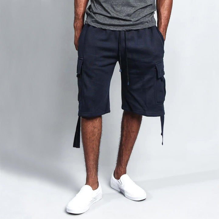 Herrens mode Cargo-shorts med praktiska fickor och justerbar snörning Mirla-Eva Jonsson
