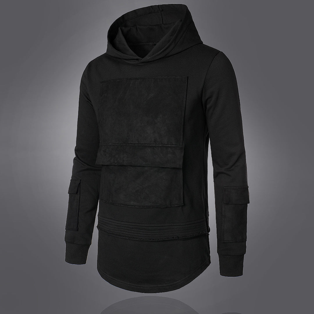Herrens moderiktiga hoodie med integrerade fickor och unik design Mirla-Eva Jonsson