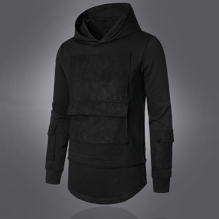Herrens moderiktiga hoodie med integrerade fickor och unik design Mirla-Eva Jonsson