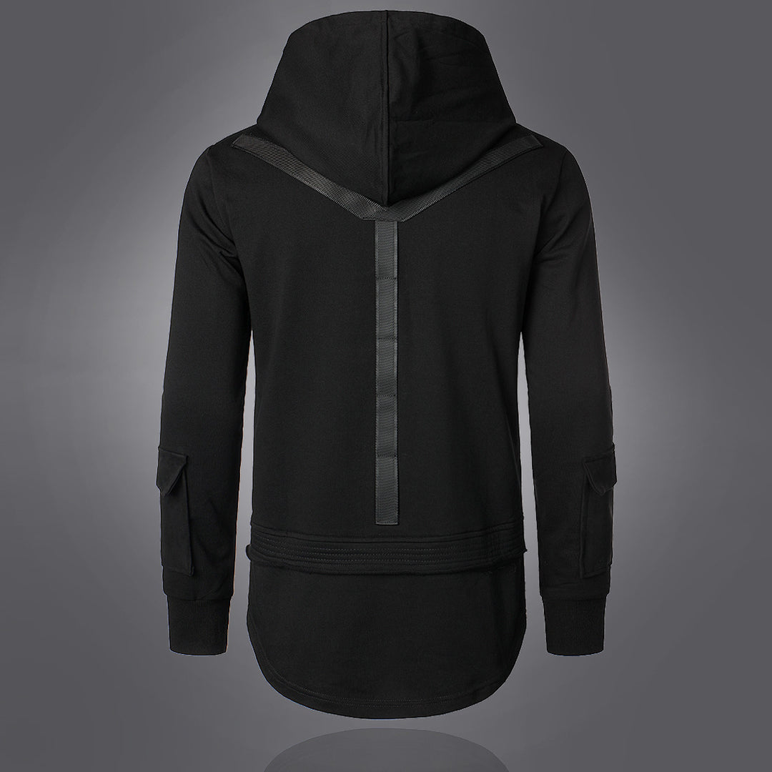 Herrens moderiktiga hoodie med integrerade fickor och unik design Mirla-Eva Jonsson