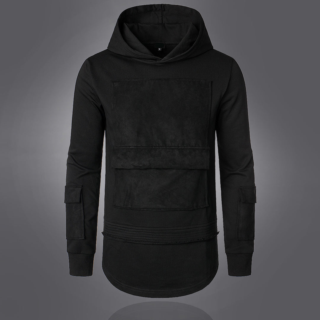 Herrens moderiktiga hoodie med integrerade fickor och unik design Mirla-Eva Jonsson