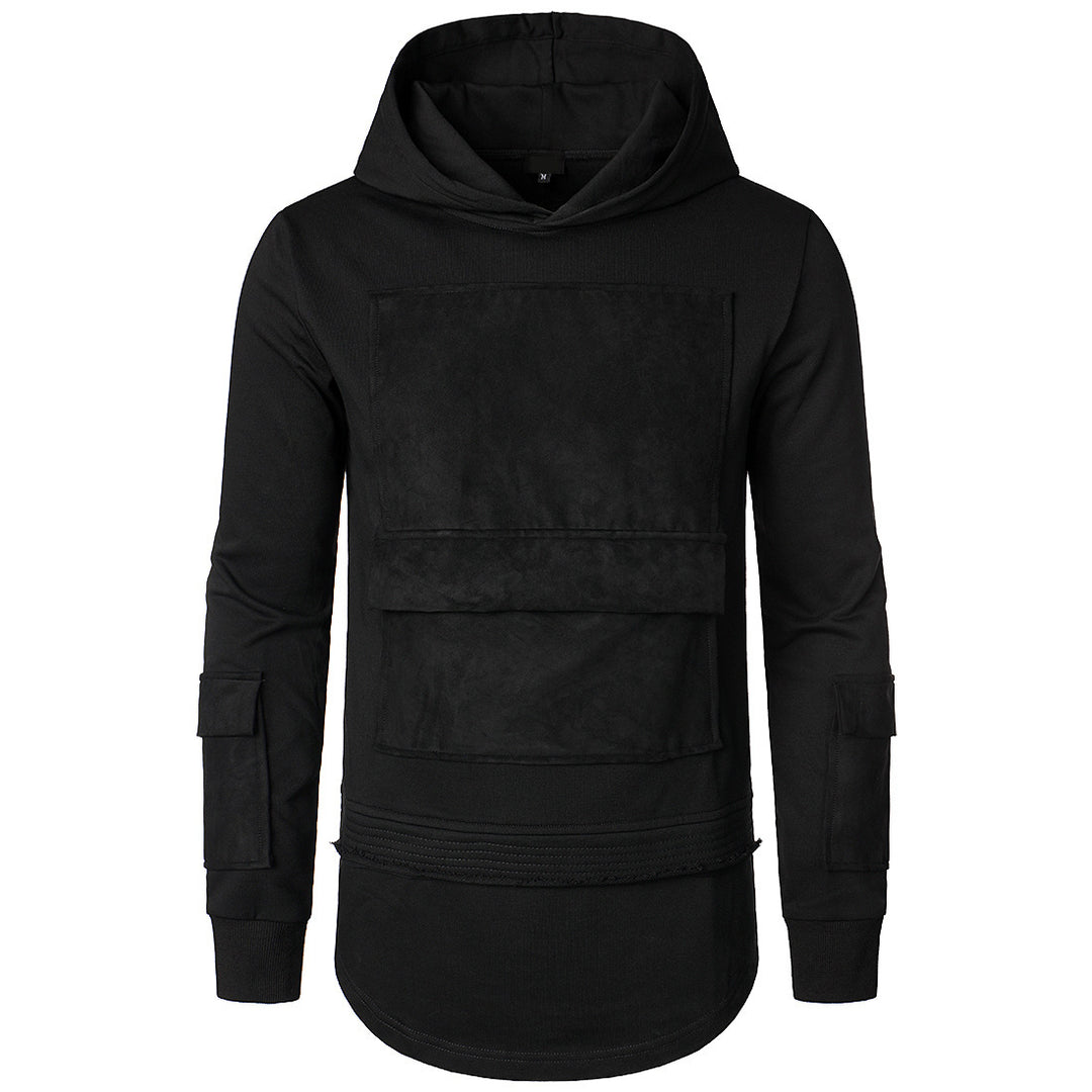 Herrens moderiktiga hoodie med integrerade fickor och unik design Mirla-Eva Jonsson