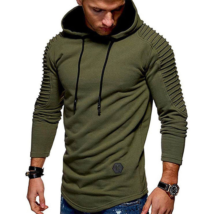 Herrens modern hoodie med strukturerade ärmar och trendig design Mirla-Eva Jonsson