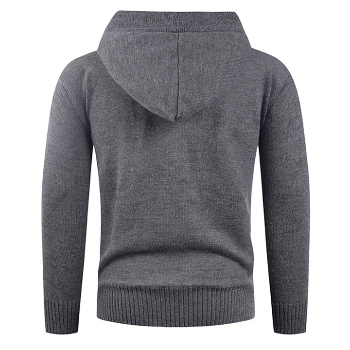 Herrens modeshop tröja med hög krage och funktionella knappar Mirla-Eva Jonsson