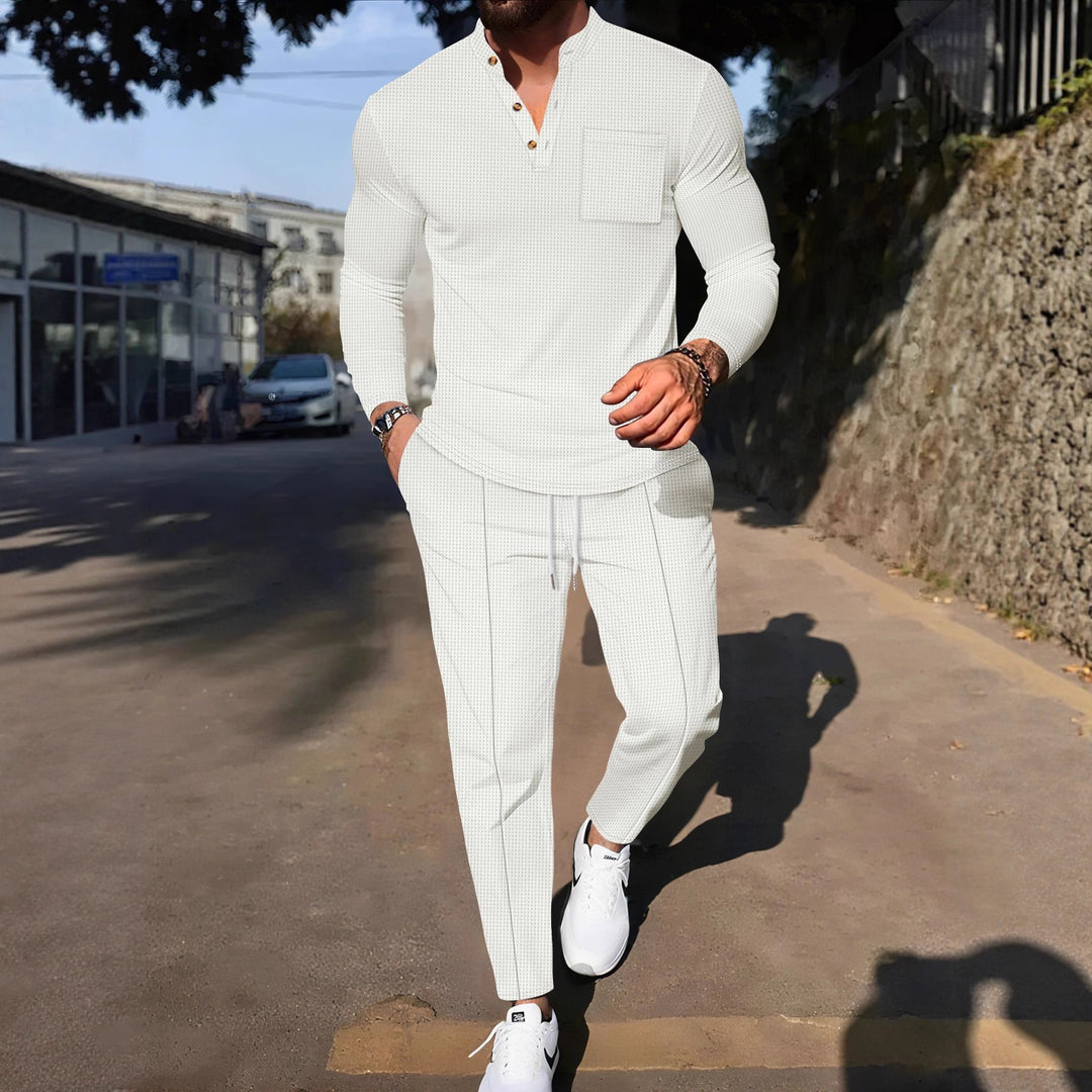 Herrens modetopp för fritid med avslappnade byxor Eva Jonsson-Eva Jonsson