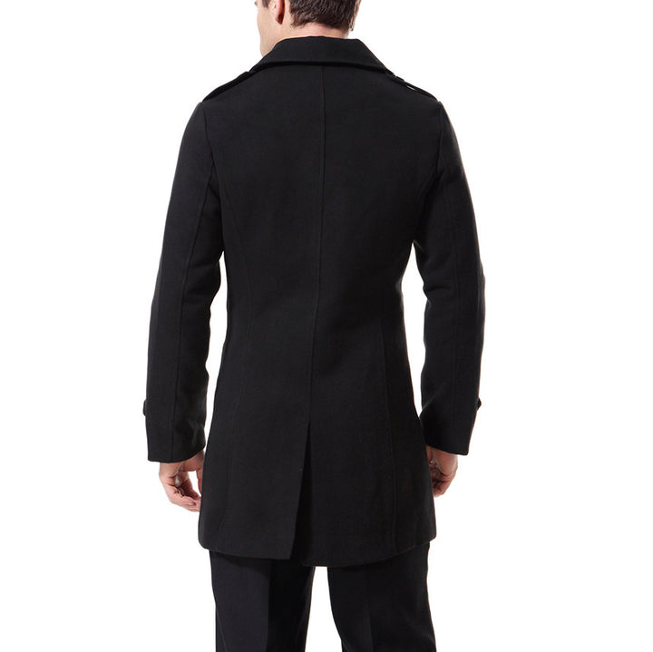 Herrens modetrend trench coat med dubbel knappslå och praktiska fickor Eva Jonsson-Eva Jonsson